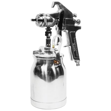 Astro Pneumatic SPRAY GUN&CUP 1.7MM NZL-SILVER HNDL AOAS8S